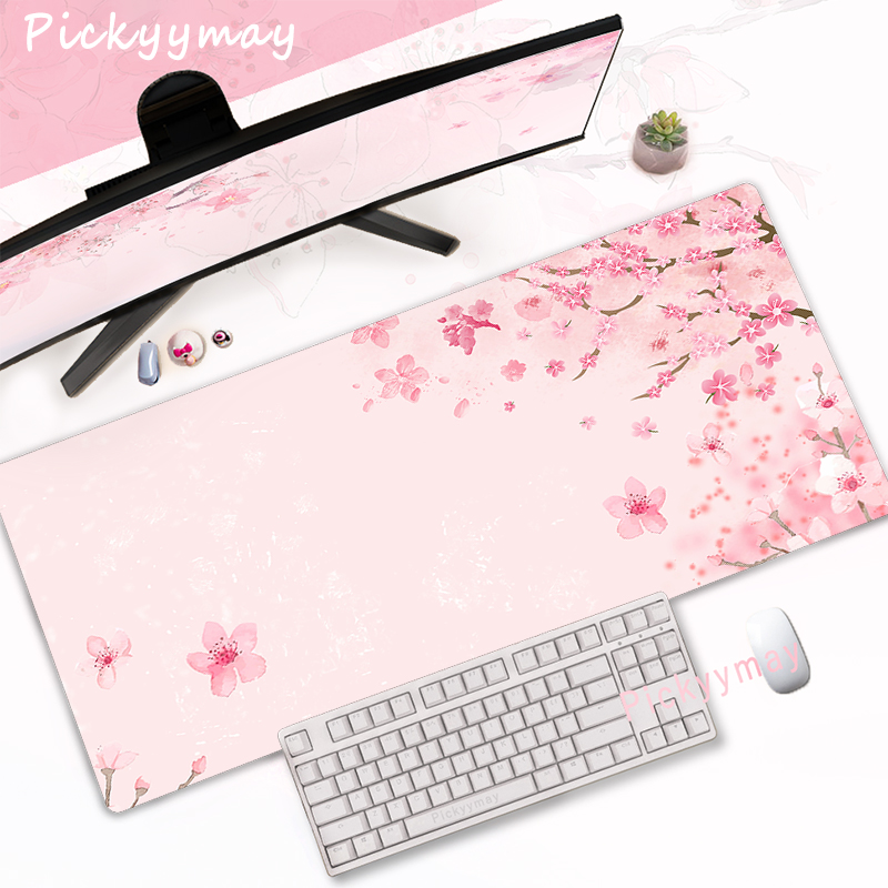 Office Desk Tech Accessories - Podkładka pod mysz Pink Cherry Blossoms