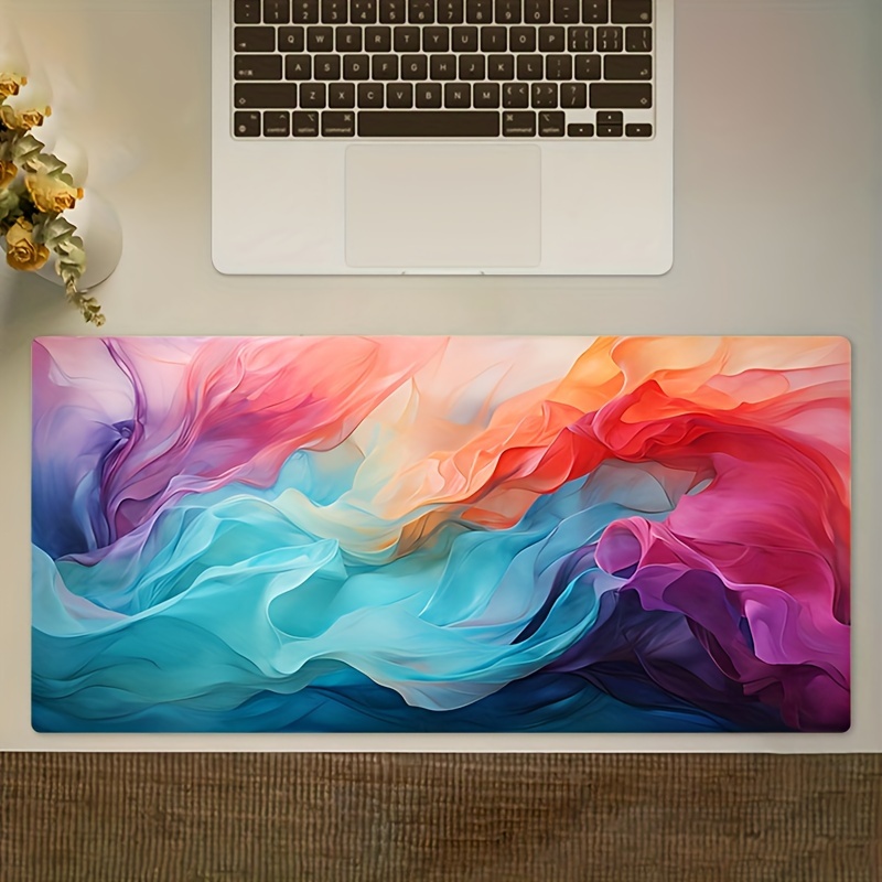 Office Desk Tech Accessories - Duża Abstrakcyjna Kolorowa Podkładka Pod Mysz