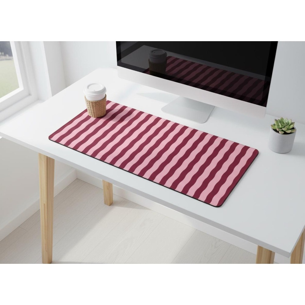 Różowo-burgundowa mata na biur – Office Desk Tech Accessories recenzja i cena