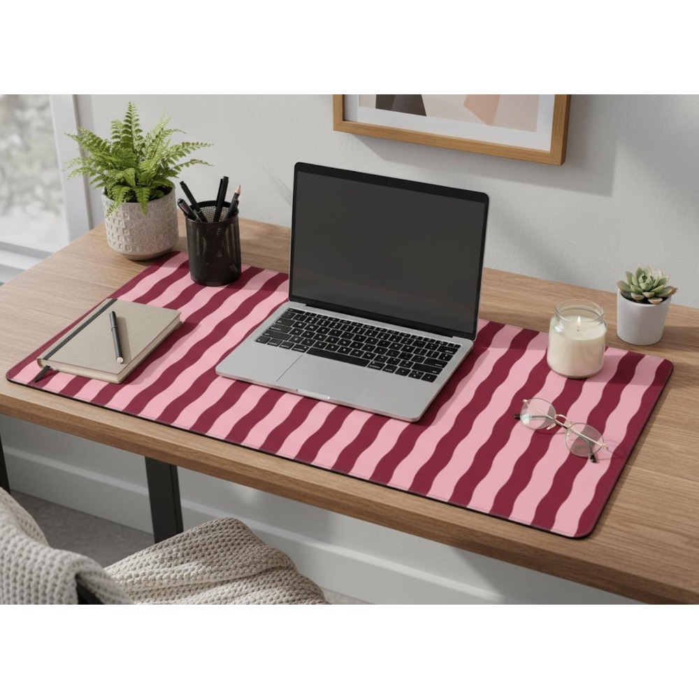 Różowo-burgundowa mata na biur – Office Desk Tech Accessories recenzja i cena