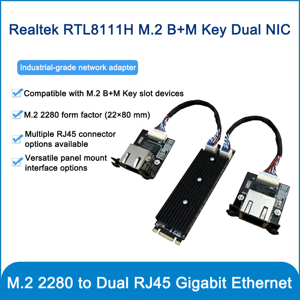 Przemysłowa karta sieciowa M.2 – Gigabit Network Card recenzja i cena